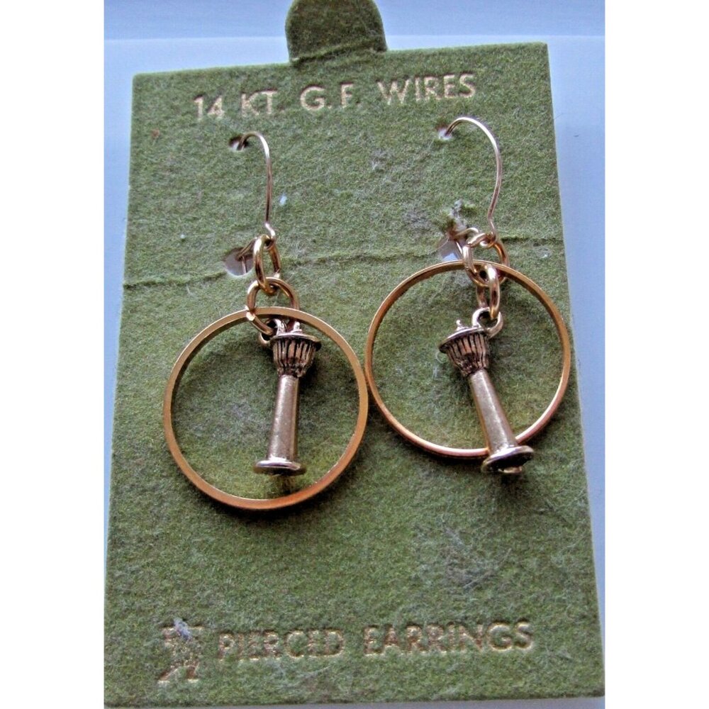 14 K Gold Filled  Earrings Canada Calgary Tower